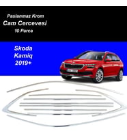 Skoda Kamiq Cam Çıtası Komple Set Çerçevesi Kromu Nikelajı 201 Sonrası