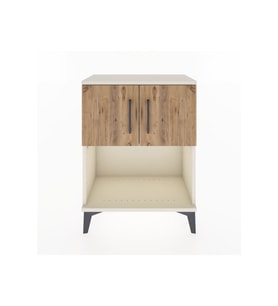 Arges Komodin 2 Raflı 2 Kapaklı 60x30x80 Aytaşı-Çam