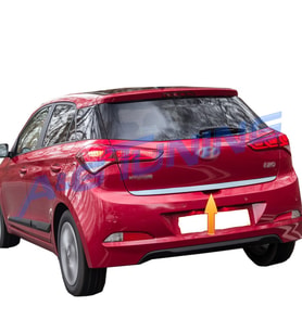 Hyundai i20 Krom Bagaj Alt Çıta Formlu 2014-2017 Paslanmaz Çelik