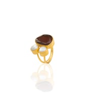 Kadir Jewellery 22 Ayar Altın Kaplama Kadın Zirkon Taşlı Yüzük-El İşçiliği Ve Özel Tasarım