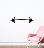 BK Home GYM Tasarımlı Ahşap Duvar Süsü-14 (Siyah)