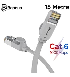 Baseus high Speed Six types of RJ45 Gigabit Ethernet kablosu (round cable)15metre-(5 - SSSSSS3295-4