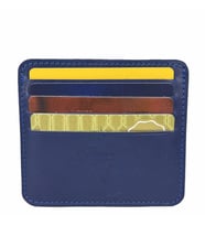 Hakiki Deri 8 Gözlü Kartlık Lacivert (DENIM)