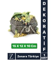Premium Yüksek Kaliteli Çok Şık Dekoratif Hediyelik Özel Gün Biblo Koleksiyon POLYESTER DRAGON Kutu