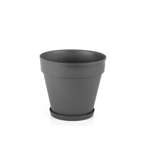 Omnipazar SO-YS05 Yalı Saksı Tabaklı 10 lt No 5 Antrasit (15002)