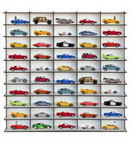 1/64 Hobi Araba Rafı Beyaz 50'li (hot wheels, matchbox)