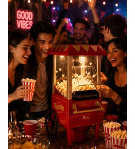 Northcity Yağsız Popcorn Makinesi - Hızlı Sıcak Hava Mısır Patlatıcı Ev Tipi Kullanım