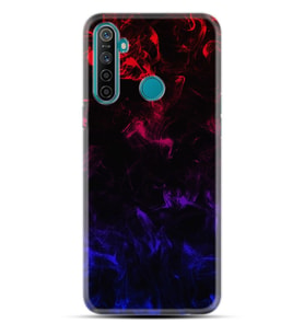 6i Kılıf Silikon Desen Özel Seri Blue Red Fire 1637