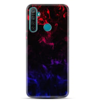 6i Kılıf Silikon Desen Özel Seri Blue Red Fire 1637