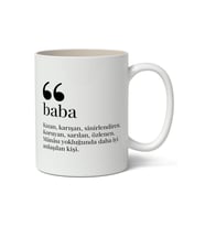 Baba Kelime Anlamı Baskılı Kupa Bardak Baskılı Kahve Kupa Bardak