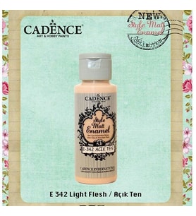 Cadence Style Matt Enamel Cam & Porselen Boyası 59 ml. E-342 Açık Ten 