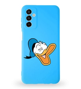 Samsung Galaxy A04s Uyumlu Lansman Kılıf Altı Kapalı İçi Kadife  Donald Duck-E Tasarımlı  Kapak (Şeffaf)