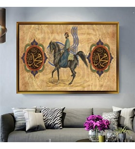 Altın Çerçeveli dekoratif tablo l414 (Gold)