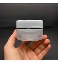100 ml Plastik Krem Kutusu , 100 cc Şeffaf Renkli Kapaklı Krem Kavanozu x 3 Adet