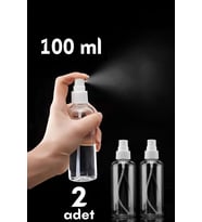 Püskürtücü Boş Sprey Şişe 100 Ml 2 Adet