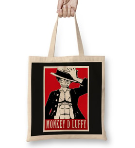 Luffy One Piece 05 Bez Çanta Uzun Saplı