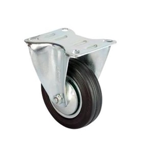 Servis Tekeri - Tablalı Siyah Sabit - Çap 150 mm TG-V 5040