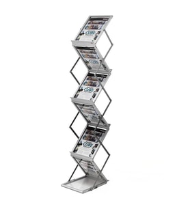 Portatif Katlanabilir Zigzag Broşür Stand