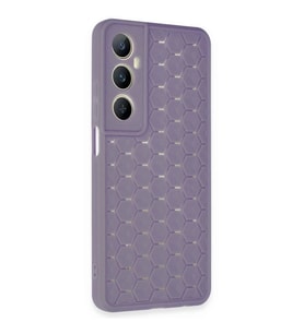 Realme C65 Kılıf Petek  Kapak - Lila