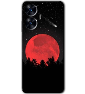 Realme C55 Kılıf HD Desen Baskılı Kılıf - Kanlı Ay