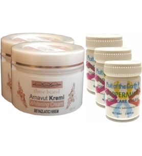 Hintohu Three Brand 100ML Arnavut Aklıkkremi 2AD+FOOT Carecream 50ML Ayakbakımkremi NANEFERAHLIĞIVEKOKUSU3AD