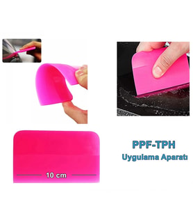 PPF/TPH Silikon Çekçek Ragle Cam Filmi Çekme Uygulama Aparatı Pembe 10x7.5cm