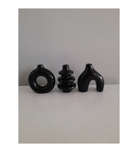 Minimal Vazo Set 3'lü Bohem Biblo Minyatür