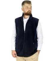 Mode XL Erkek Polar Yelek Dik Yaka Fermuarlı 22549 Lacivert