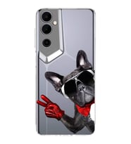 PrintiFy Tecno Pova Neo 2 ile Uyumlu Köpek 2 Kamera Korumalı Şeffaf Kılıf
