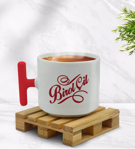 BK Gift Kişiye Özel İsimli Kırmızı T Kulplu Middle Kupa Bardak-5