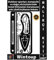 #BalıkçıKiti Kredi Kartı Boyutunda Kamp Doğa Yürüyüşü Pratik Çok Amaçlı Hayatta Kalma Balıkçı Kiti