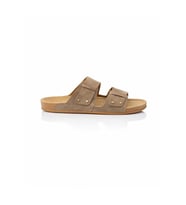 Look Life S963.020 Erkek Büyük Ayak Çift Bant Comfort Terlik (Vizon)
