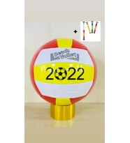 Dikişli Voleybol Topu 5 Numara ve Şişirme Pompası (Kırmızı)