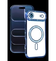 iPhone 17 Air Joke Simli Magneticsafe Kılıf - Mavi
