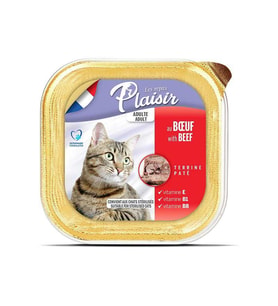 Plaisir Pate Ezme Biftekli Kısırlaştırılmış Kedi Konservesi 100gr