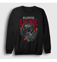 Presmono Unisex Siyah Disarm Metal Killswitch Engage Sweatshirt 537357tt