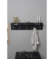 Askılık Duvar Elbise Askılığı Portmanto 80 Cm Krem Düz