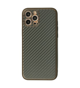 iPhone 12 Pro Kılıf Coco Karbon Silikon - Füme