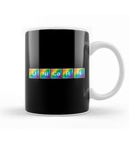 Unicorn Periodic Table Rainbow Kupa Bardak Porselen