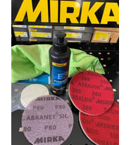 Mirka Cam Temizlik Seti Araç Pasta Seti 6'lı Set (Mirka E3 Cam Pasta)