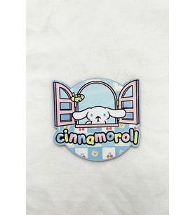 Sevimli Cinnamoroll desenli renkli bardak altlığı seti