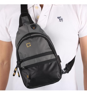 Bagacar Mega Model 1033 Gri Unisex Body Bag Omuz Çantası