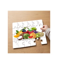 Çeşitli Taze Meyveler Tasarımlı 24 Parça Ahşap Çocuk Puzzle MPK0574