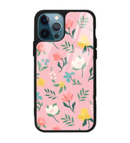 iPhone 11 Pro Pinky Flowers Tasarımlı Glossy Telefon Kılıfı