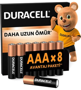 BASIC AAA Alkalin İnce Kalem Pil (8’li paket) – 1,5V
