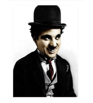 Charlie Chaplin Modern Ahşap Tablo