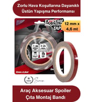 #MontajBandı 3M Araç Aksesuar Spoiler Çıta Montaj Bandı Çok Güçlü Çift Taraflı Oto Yapıştırma Bandı