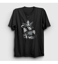 Presmono Unisex Siyah Do Walt Thou Wilt Cartoon Baphomet T-Shirt 458103tt