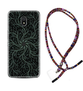 Xiaomi Redmi 8A 8 Pro 9C 9T 10C 11T Pro Kılıf Boyun Asklı Rasta Silikon Sarmaşıklar 1675