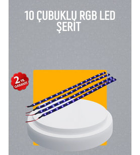 Led Yağmur Işığı Seti 10 Adet Meteor Çubuk Aydınlatma